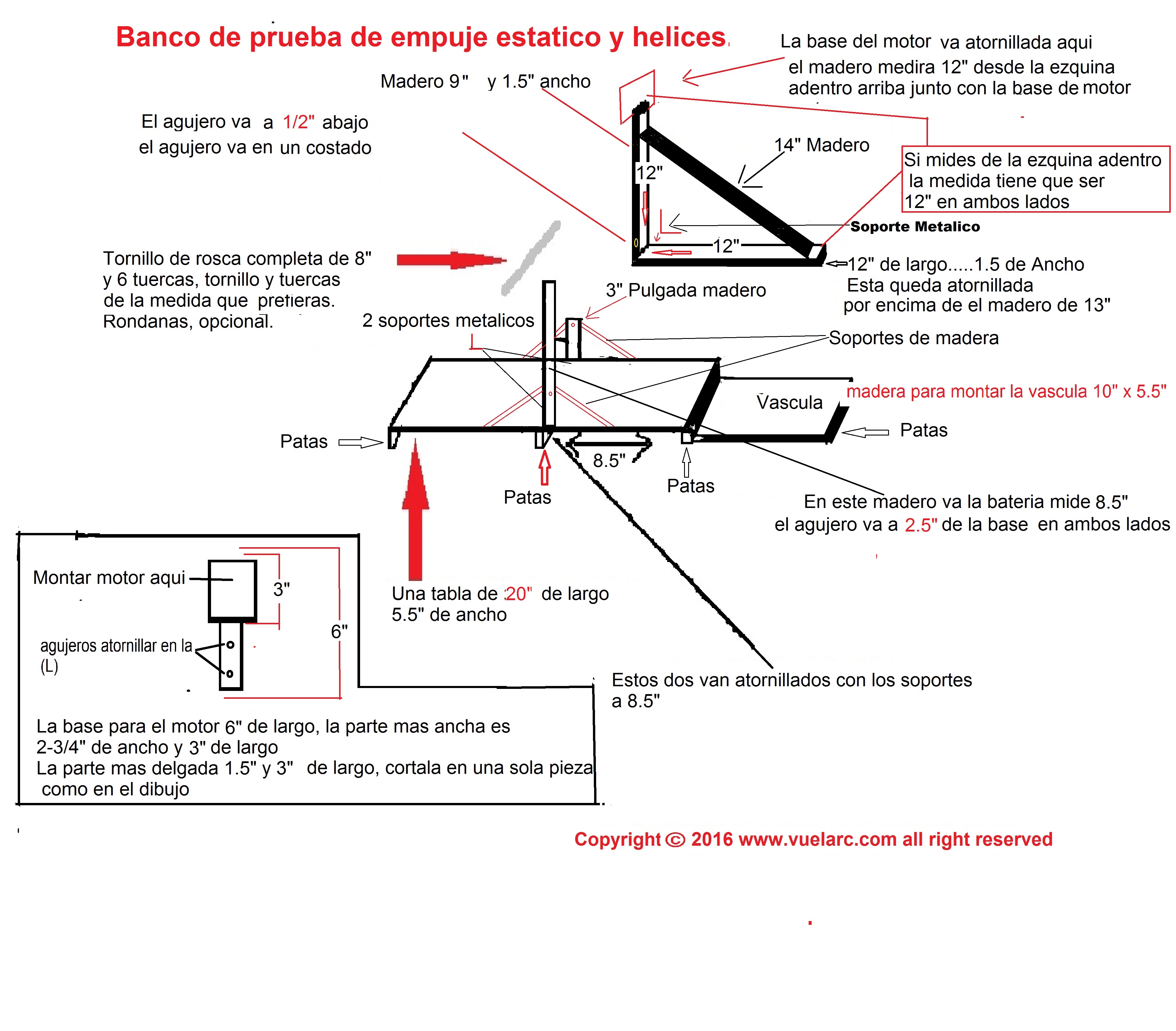 Thrust Bench Drawing
